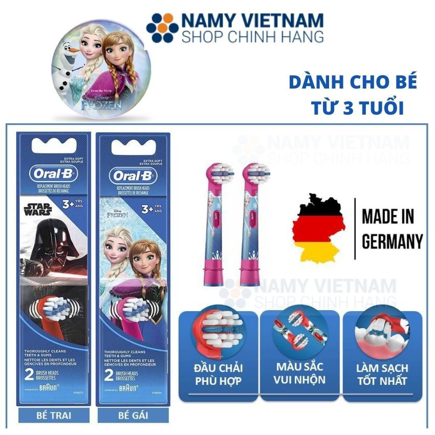 [Oral B] Đầu bàn chải điện ❤ FREESHIP ❤ đầu bàn chải oral b trẻ em, oral b