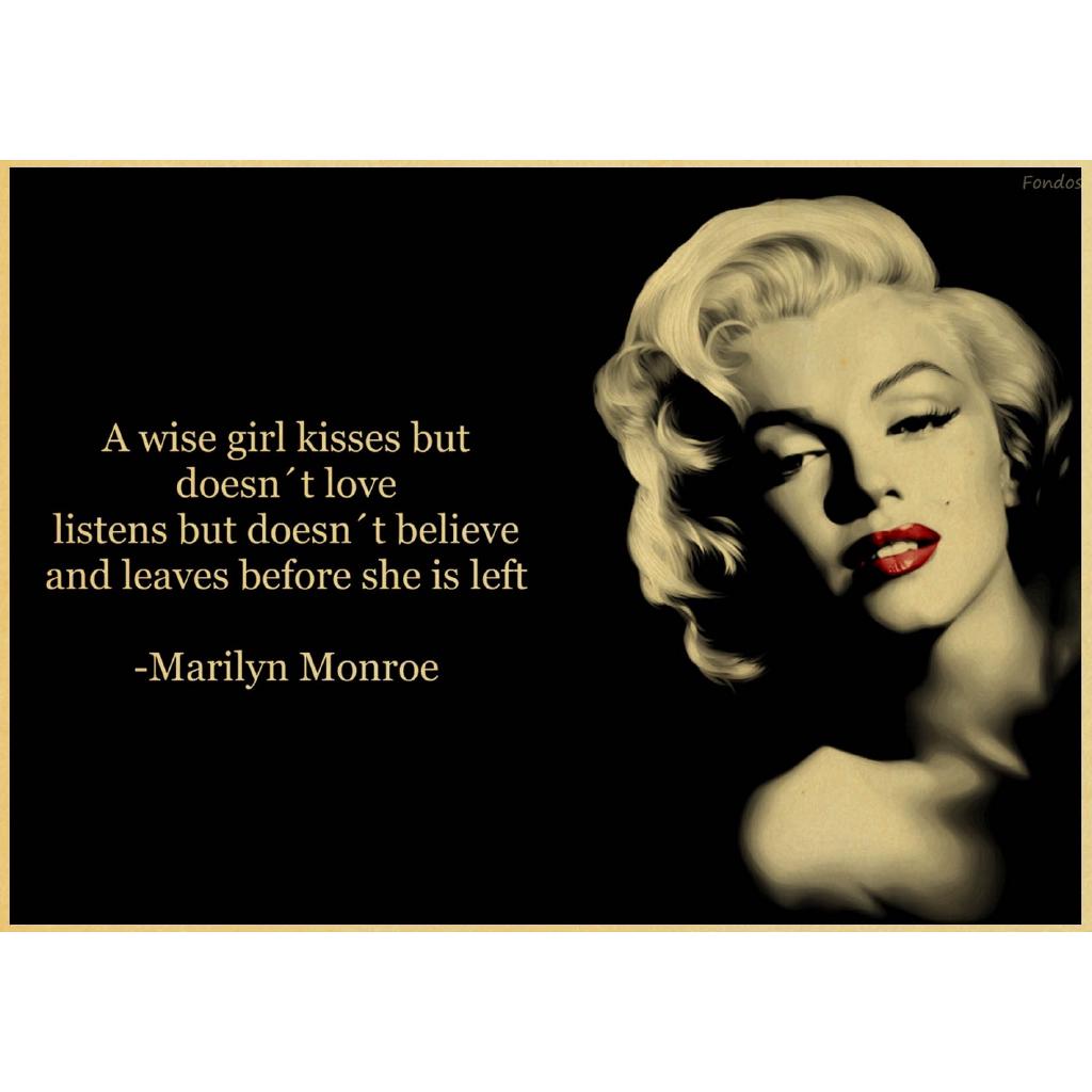 Poster Marilyn Monroe phong cách vintage
