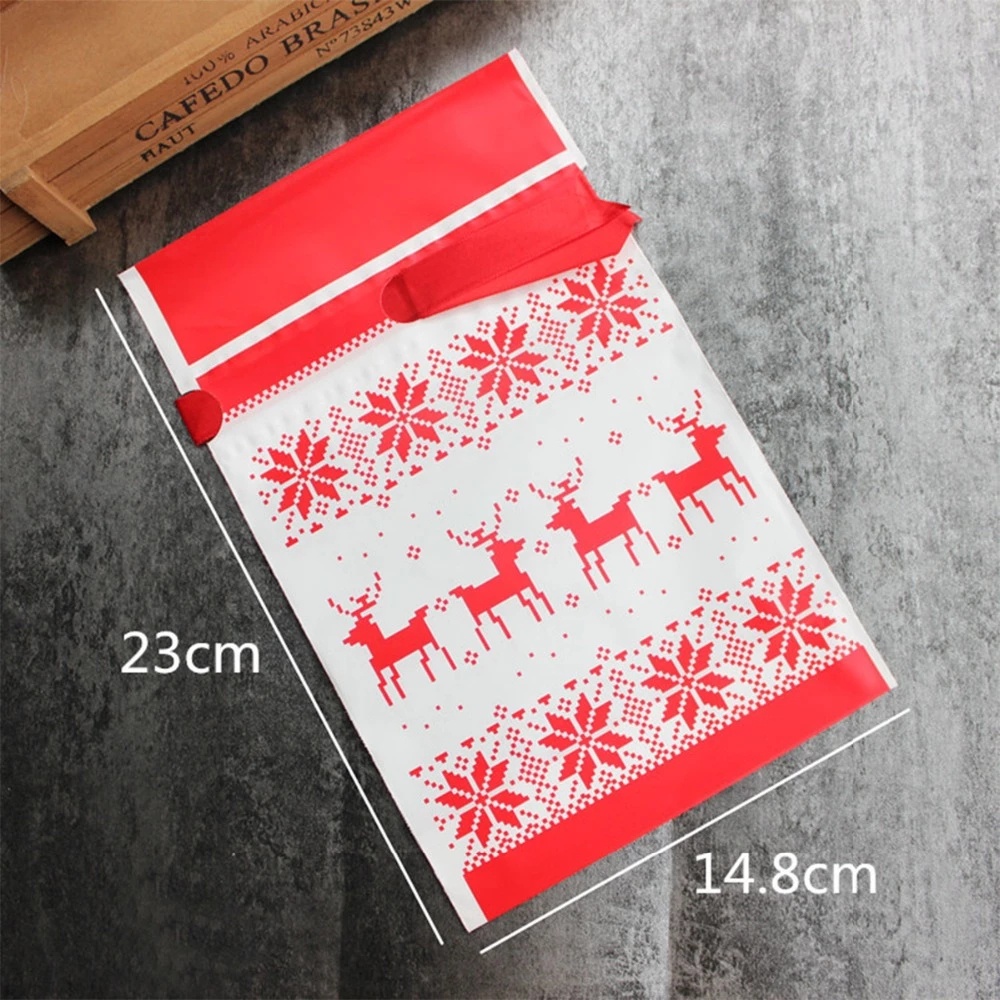 Túi Đựng Bánh Kẹo Giáng Sinh &amp; Năm Mới Hình Ông Già Noel
