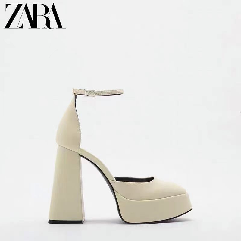 Giày Cao Gót Zara 2022 Chống Thấm Nước Thời Trang Mùa Thu Cho Nữ 3325 / 010 332501