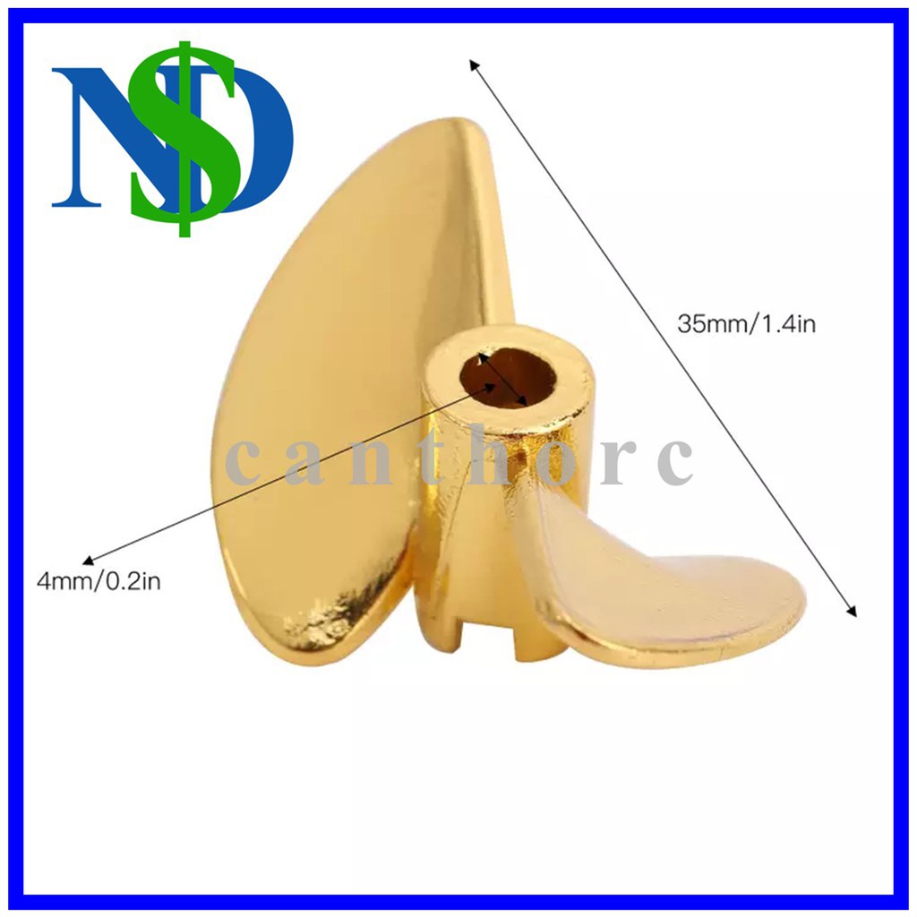 (Cốt 4ly) Chân vịt hợp kim nhôm cho FeiLun FT016 FT007 FT012 FT009 FT011 FT010 FT016 cano tàu thuyền điều khiển từ xa