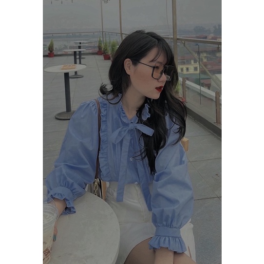 Áo sơmi buộc nơ