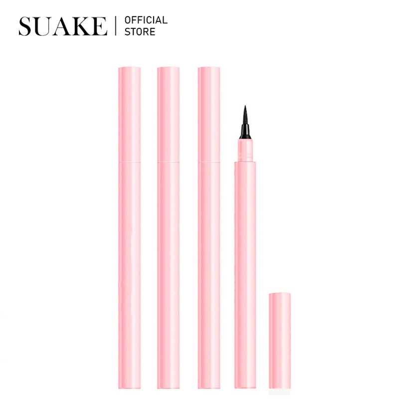 Bút kẻ mắt SUAKE dạng lỏng màu đen nhanh khô lâu trôi 1g