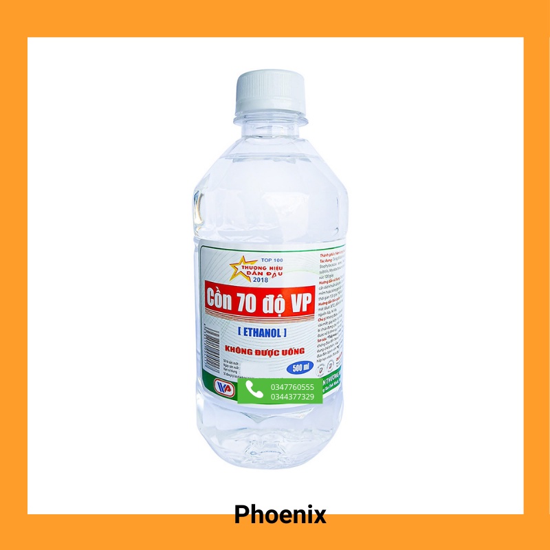 CỒN Y TẾ 70 độ sát trùng, sát khuẩn, tránh truyền nhiễm, thơm nhẹ, không khô da, 1 Lít