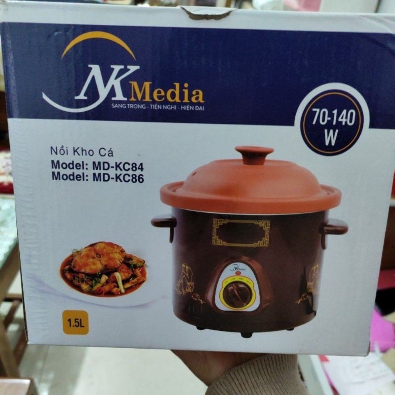 (HÀNG CHÍNH HÃNH) NỒI KHO CÁ ĐA NĂNG MEDIA(HẦM,NẤU CHÁO,CHƯNG)DUNG TÍCH 1,5L-2,5L