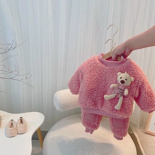 Bộ quần áo lông túi gấu