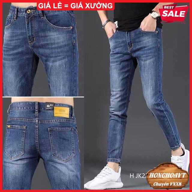 Quần Jean Nam Cao Cấp Co Giãn Thoải Mái Không Phai Màu, Quần Bò Mẫu Mới Xu Hướng 2022 | BigBuy360 - bigbuy360.vn
