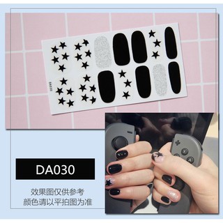14 miếng decal dán trang trí móng tay