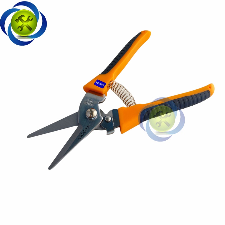 Kéo cắt cành mũi nhọn Licota TGP-00248 loai 8 inch dài 200mm màu vàng - đen
