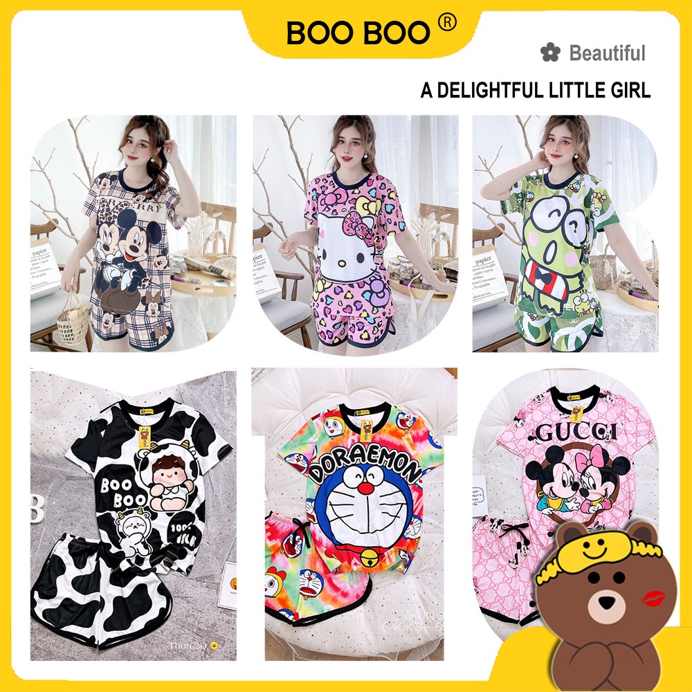Đồ bộ thun 3D Đùi Boo Boo ( 40kg - 65kg )