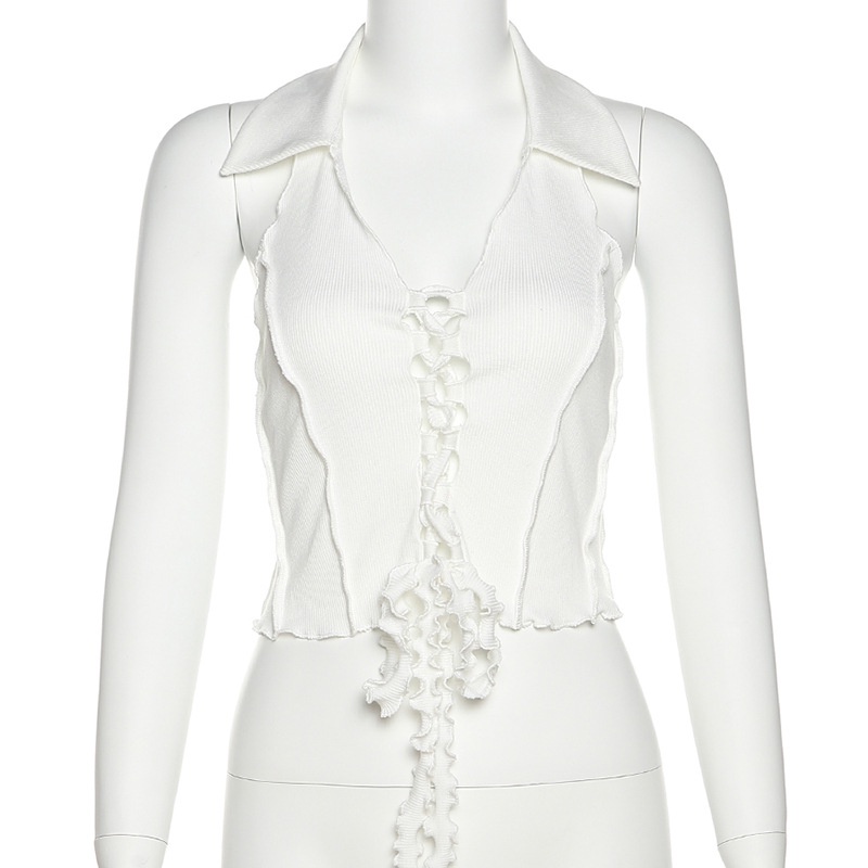 Áo Tank Top Hở Lưng Thắt Nơ Xinh Xắn Cho Nữ