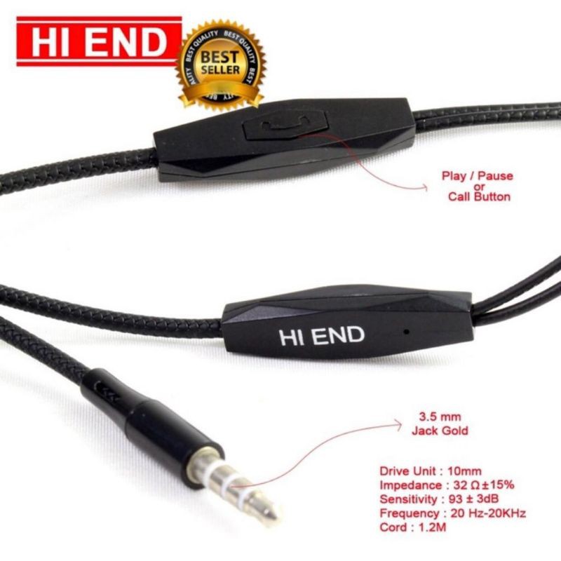 Tai Nghe Nhét Tai Hi End Ir10 Chính Hãng