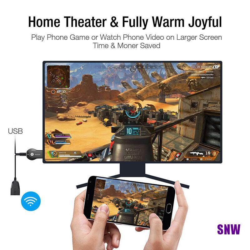 Thiết bị thu tín hiệu màn hình Anycast M12 Plus không dây WiFi cho Hdmi Tv Dlna 1080p (Hh) | BigBuy360 - bigbuy360.vn