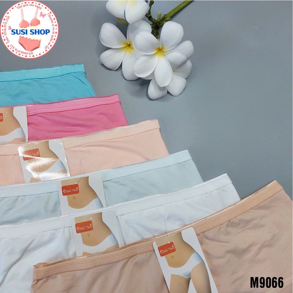 Combo 05 quần lót, quần chíp Nữ cotton Bigsize 60-90kg cạp cao trơn mềm mịn co dãn 4 chiều mặc siêu êm.