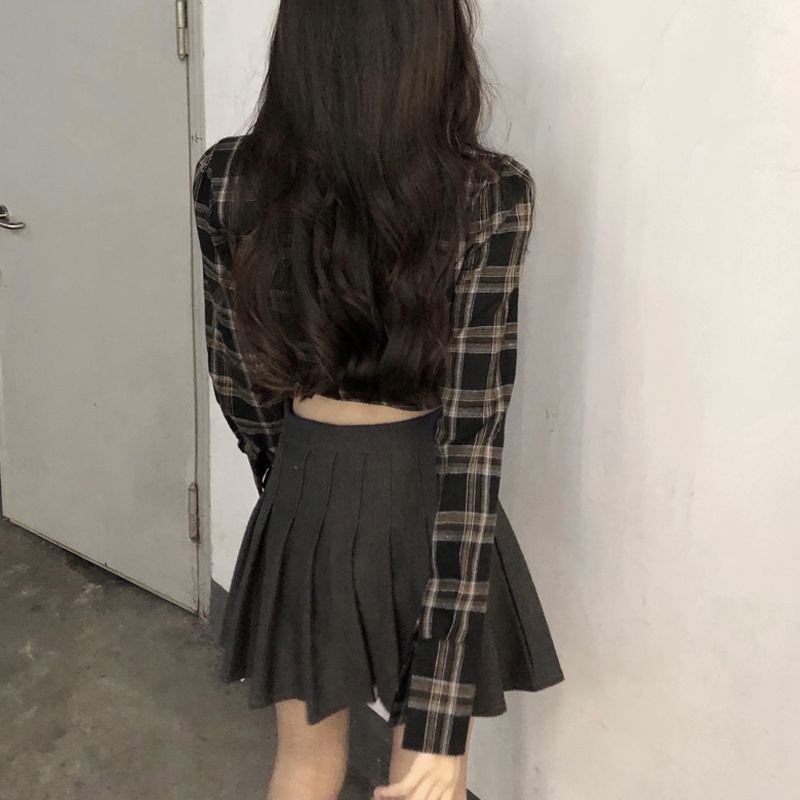 Áo Sơ Mi Tay Dài Cổ POLO Họa Tiết Kẻ Sọc Thời Trang Cao Cấp Cho Nữ