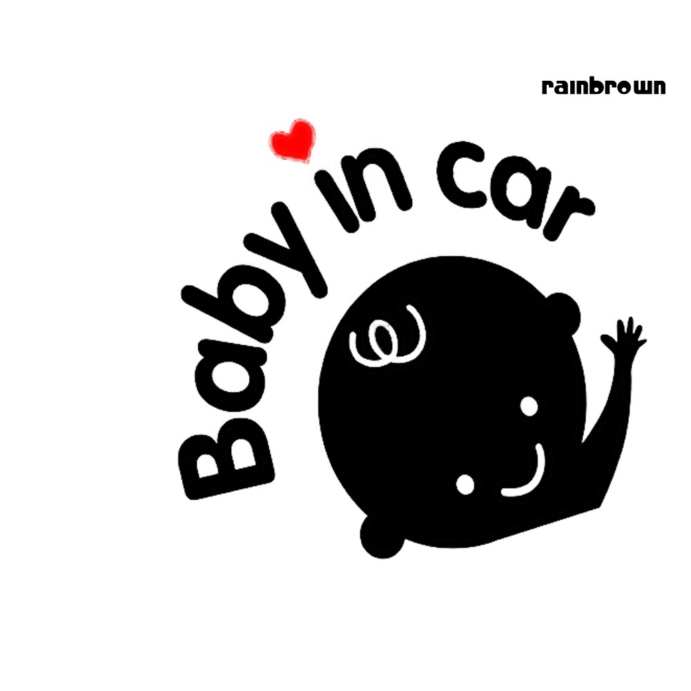 Đề Can Dán Trang Trí Xe Ô Tô Hình Em Bé Độc Đáo