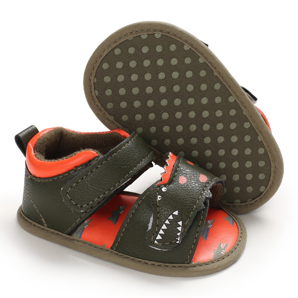 Xăng đan Đế Mềm Chống Trượt Thoáng Khí In Hình Cá Sấu Dành Cho Bé Trai