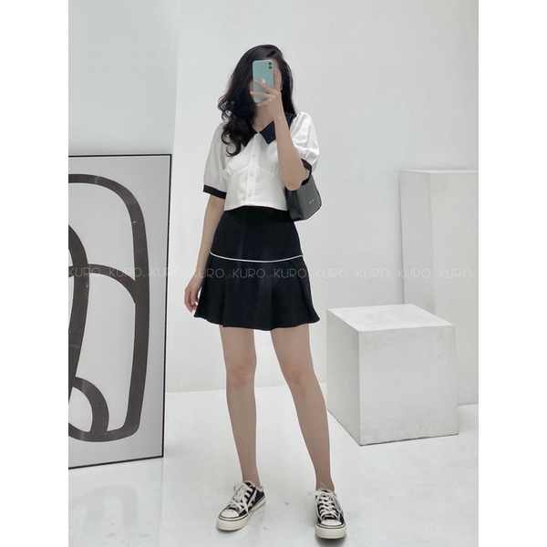 Set váy và áo croptop (S/M/L)