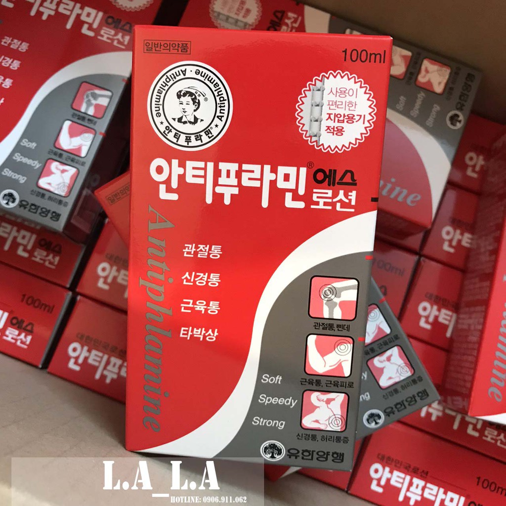 Dầu Nóng Xoa Bóp Hàn Quốc Antiphlamine 100ml