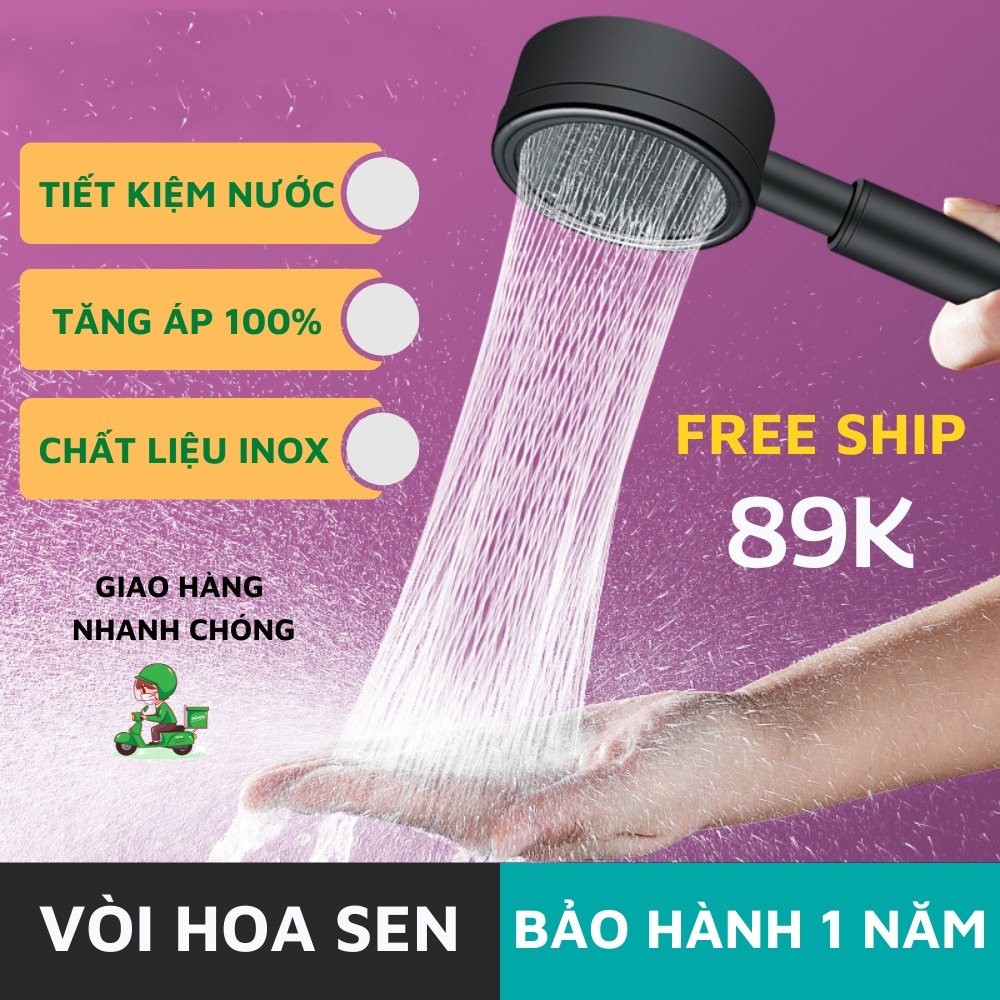 Vòi Sen Vòi Hoa Sen Tắm Nóng Lạnh Tăng Áp Siêu Mạnh Tiết Kiệm Nước THANH XUÂN 98