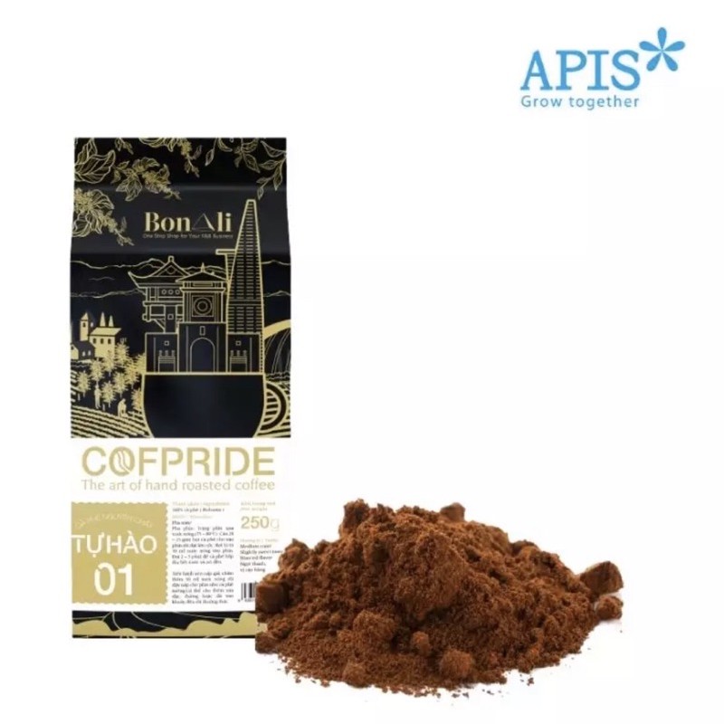 1 TÚI CÀ PHÊ NGUYÊN CHẤT COFPRIDE TỰ HÀO 1 ( 100% ROBUSTA ) - CÀ PHÊ XAY 250G