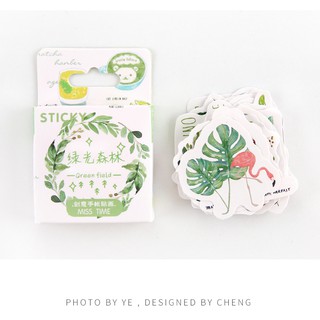 Bộ 45 nhãn dán Sticker greenfield