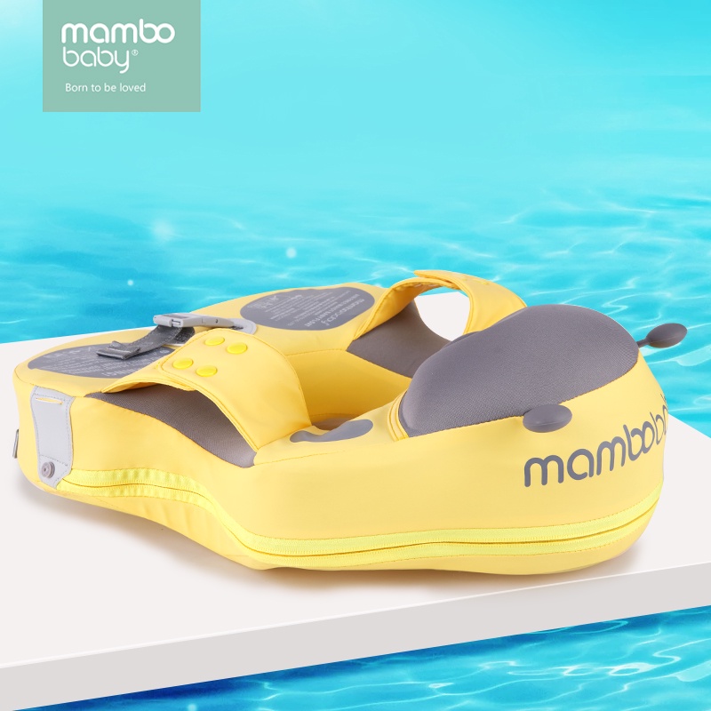 Phao bơi cho bé Mambobaby phao bơi chống lật cho bé từ 8 tháng tuổi - Bọ Rùa Vàng / Xanh