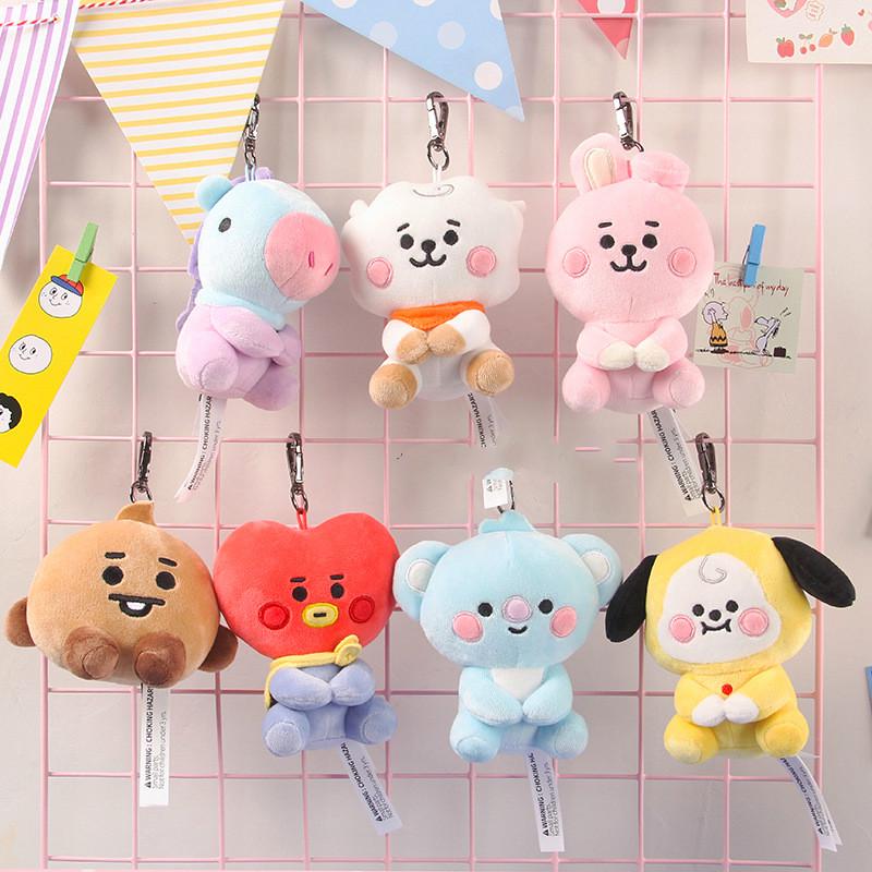 Móc khóa hình búp bê BT21 nhồi bông dễ thương kích thước 20cm