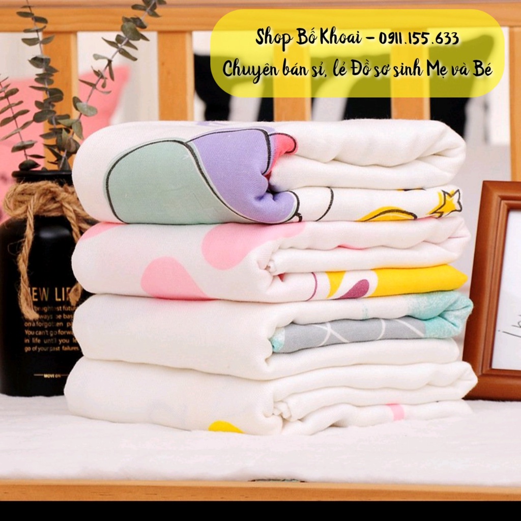 Chăn lụa sợi tre cao cấp - Chăn sợi tre siêu mềm cho bé hàng đẹp - Bố Khoai Store