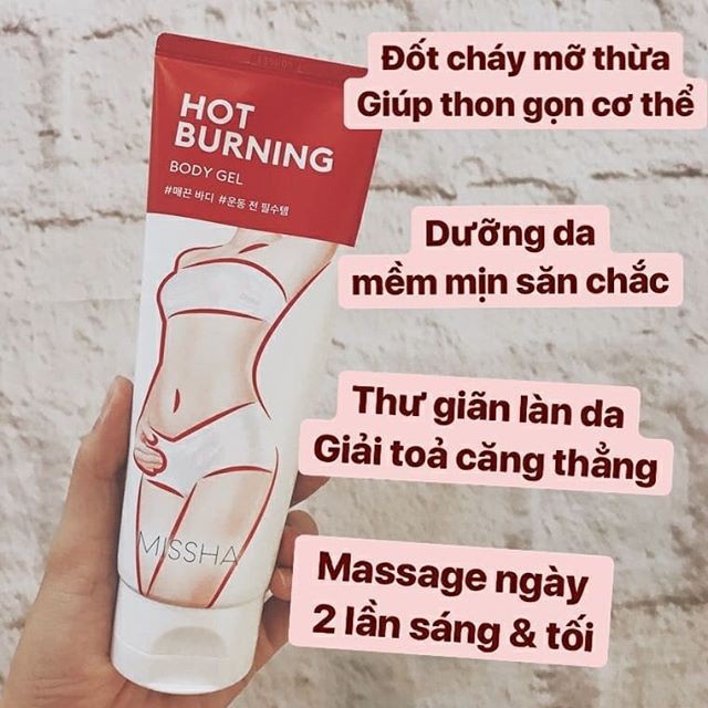 Kem Tan Mỡ Bụng, Đùi Missha Hot Burning Hàn Quốc