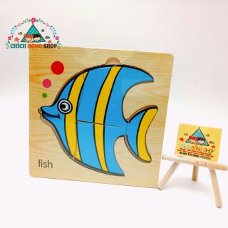 Ghép hình đơn giản 4-5 miếng