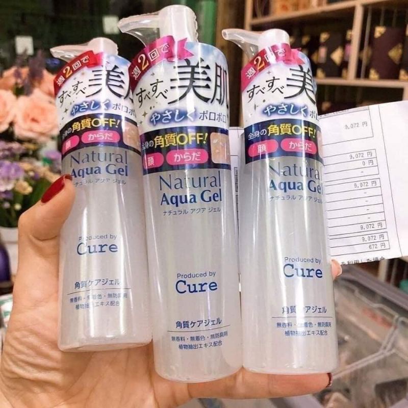 Tẩy Da Chết Cure Natural Aqua Gel 250ml Nhật Bản Loại Bỏ Da Chết Da Sáng Khỏe Mịn Màng