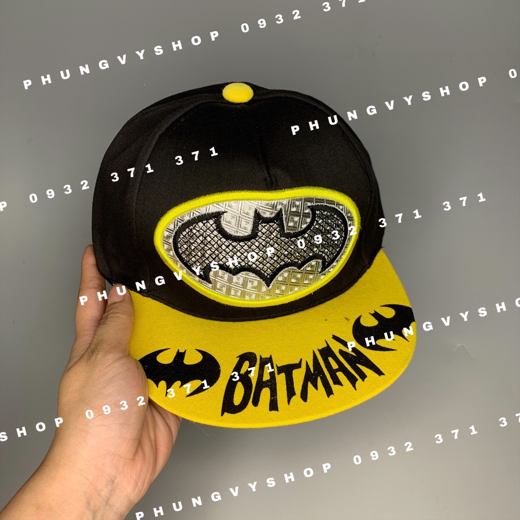 Bé 2.5-7 tuổi/ Mũ lưỡi trai cho bé trai bé gái- KET TRUNG BAT MAN KÉT MÀU VÀNG- nón kết trẻ em
