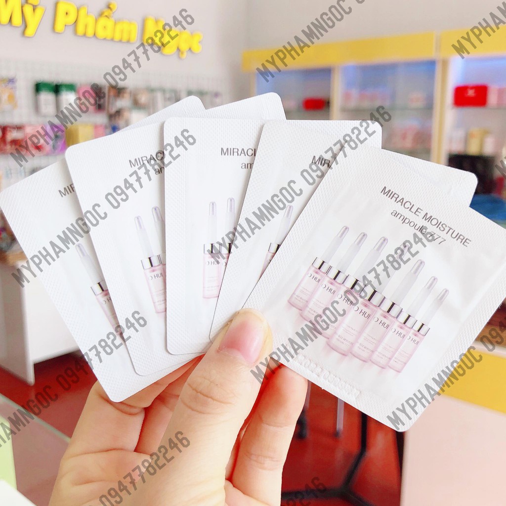 Sample [Gói] Tinh Chất Căng Bóng Da Ohui Miracle Moisture Ampoule 777