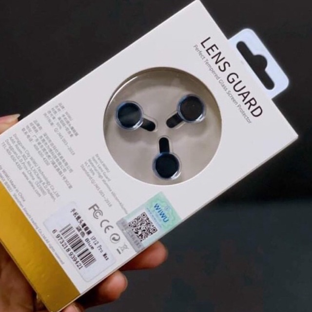 Khung dán bảo vệ 3 mắt camera iPhone 12 , IPhone 12 Pro Max chính hãng Wiwu Lens Camera cao cấp