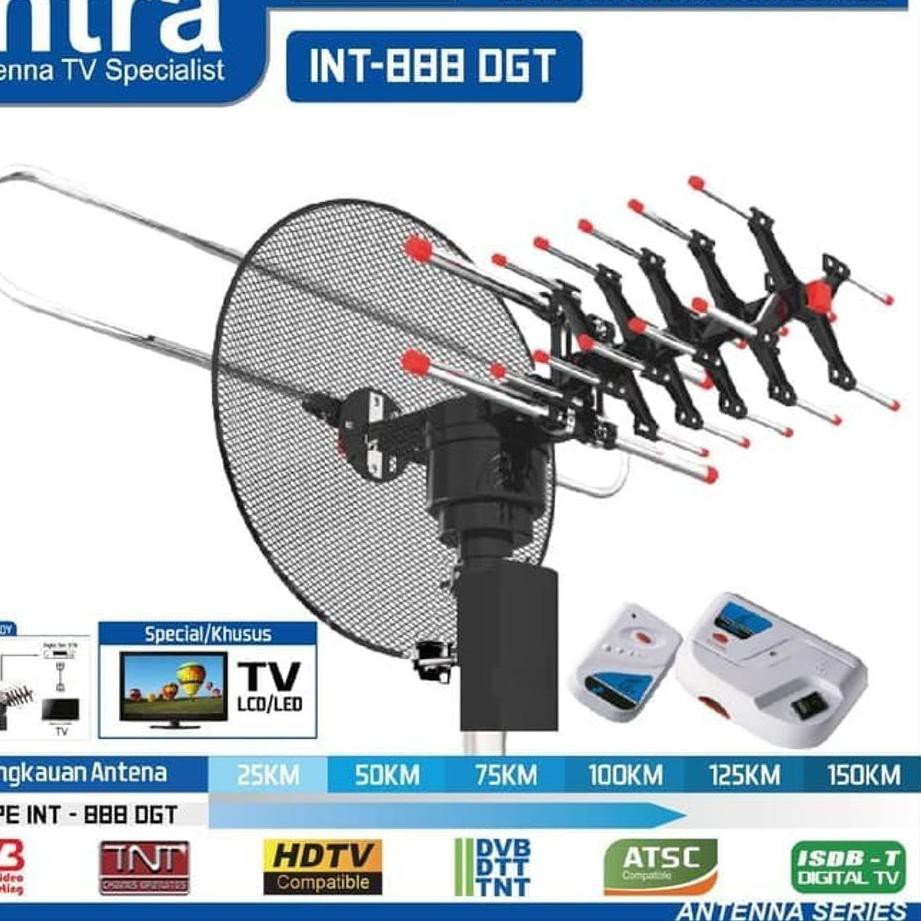 Ăng Ten Kỹ Thuật Số Intra Int-888 Dgt Cho Tv Ống Và Đèn Led