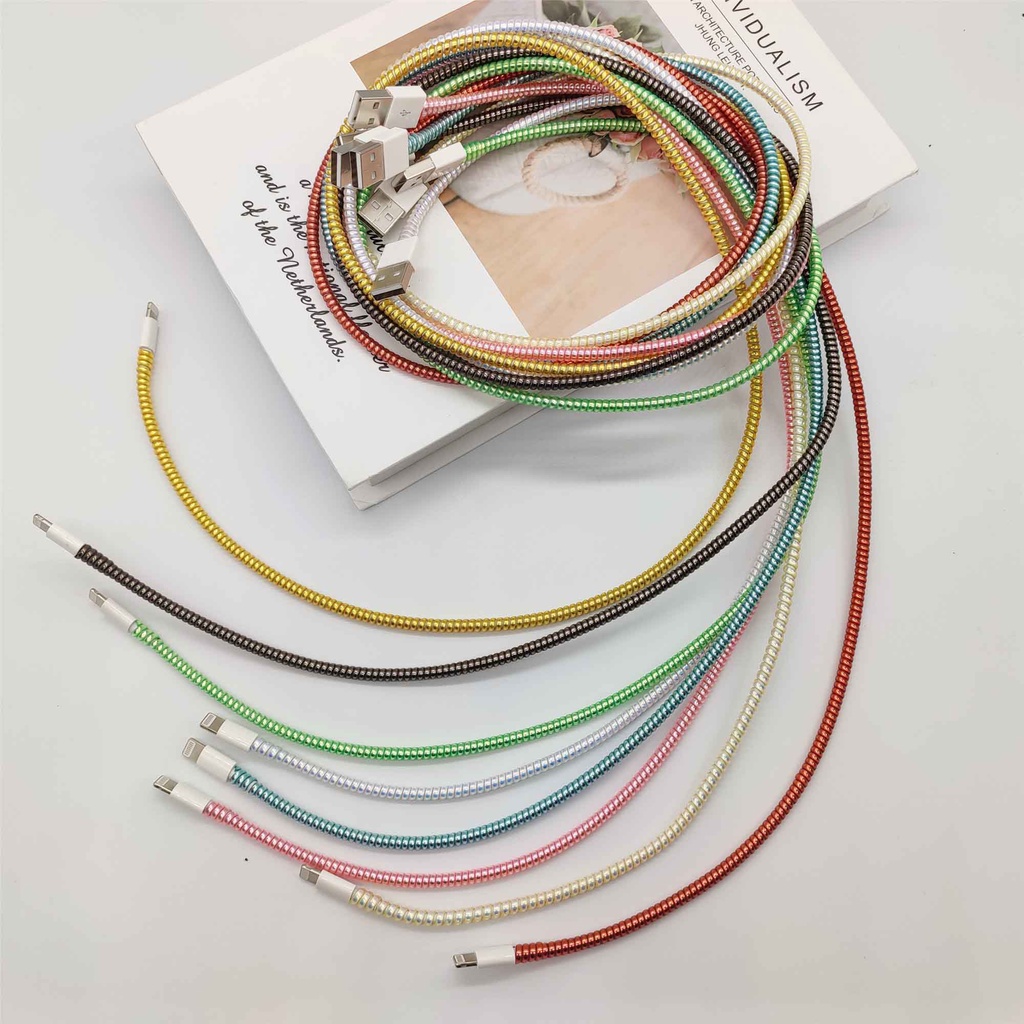 Cuộn Dây Quấn Bảo Vệ Cáp Sạc 1.5M Dành Cho iPhone Android