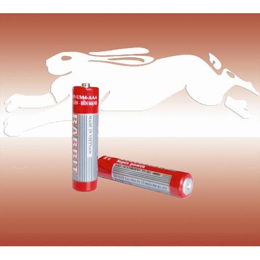 Vỉ 2 đôi Pin Con Thỏ AAA (Pin Đũa)