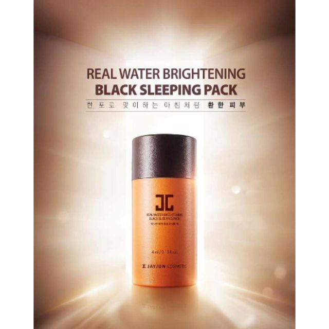 Mặt nạ ngủ dưỡng sáng da Jayjun Real water brightening black sleeping mask