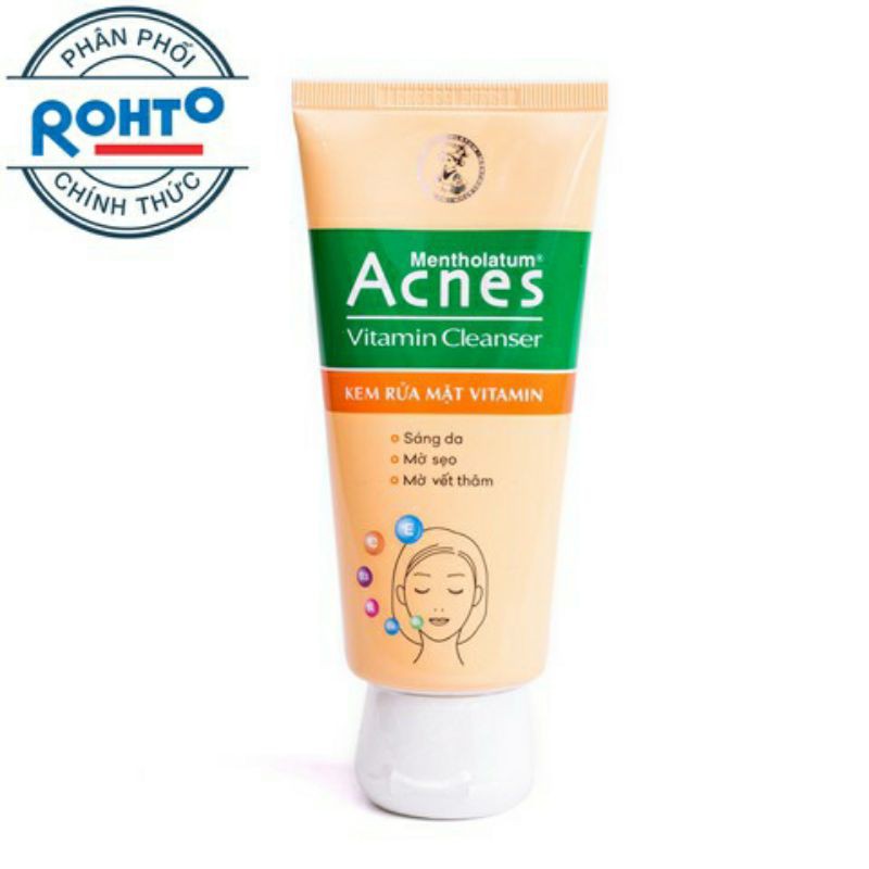 Sữa Rữa Mặt Acnes  ⚡ CAM KẾT CHÍNH HÃNG ⚡ Sữa rửa mặt kết hợp 6 loai vitamin thiết yếu phục hồi và nuôi dưỡng da
