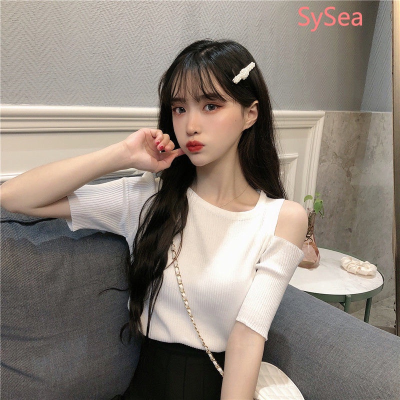 Áo Dệt Kim Ngắn Tay Thời Trang Mùa Hè Hàn Quốc Cho Bé Gái