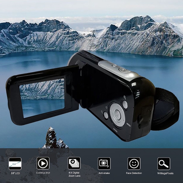 Máy quay phim kỹ thuật số 2 inch TFT 16 triệu Pixels zoom 4X kèm phụ | BigBuy360 - bigbuy360.vn