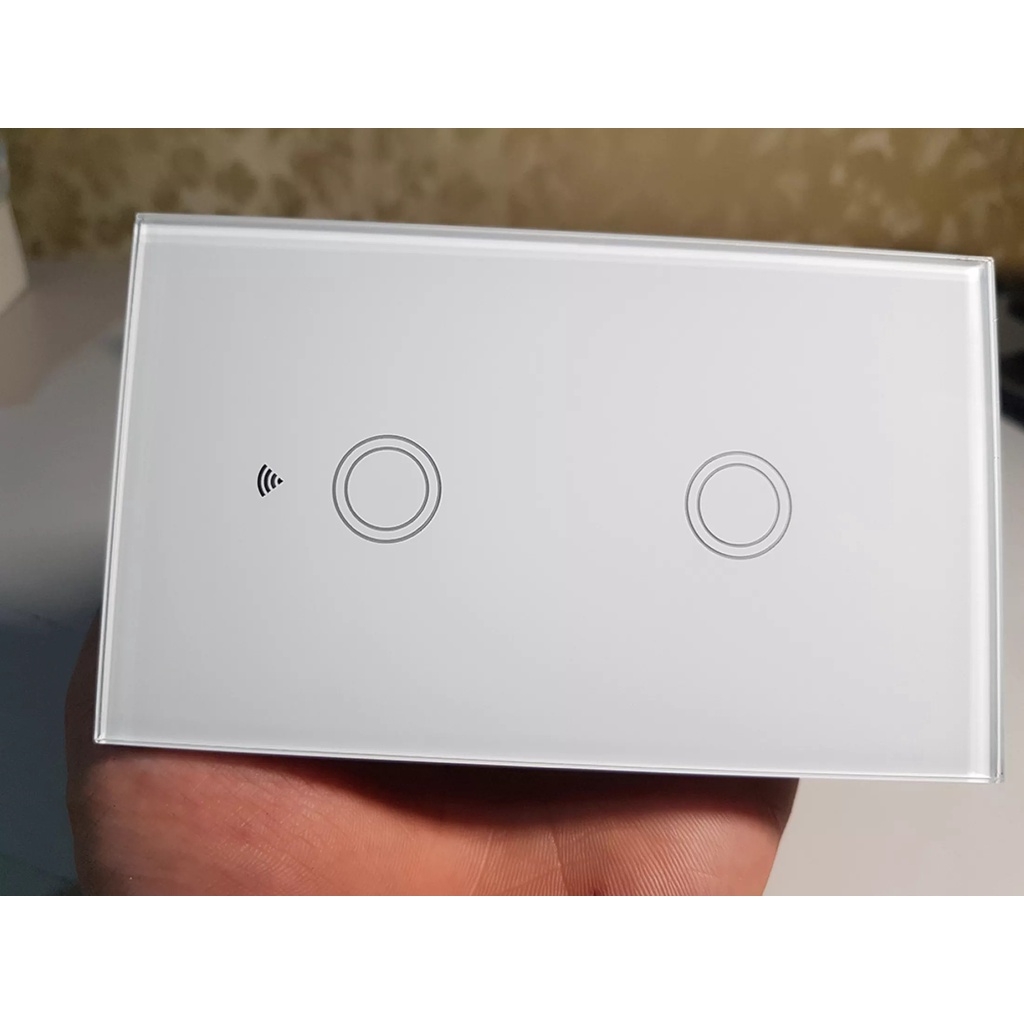 Công Tắc Thông Minh Wifi Tuya 1/2/4 Nút cảm ứng có RF433-Hình chữ nhật,điểu khiển từ xa-Bảo Hành 12 Tháng