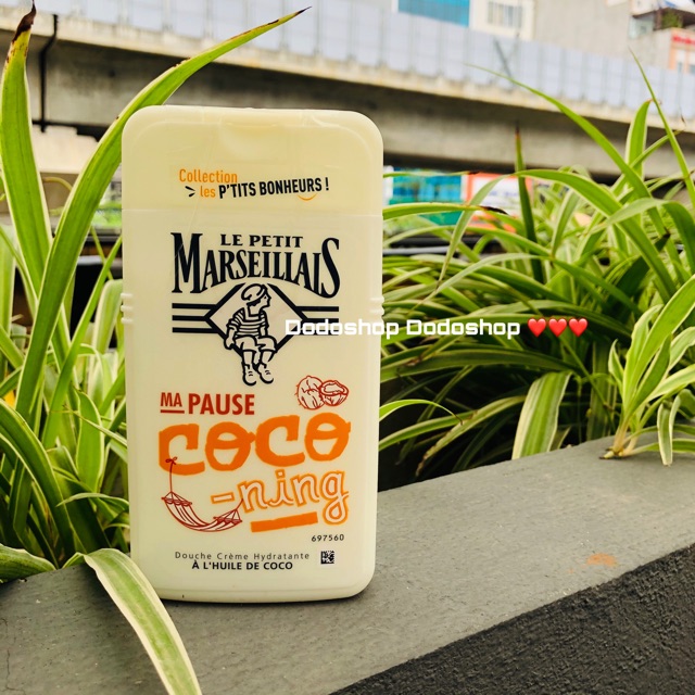 Sữa tắm Le Petit Marseillais 250ml giúp da mềm mịn, mượt da, thơm đậm hương thơm Pháp, hàng nội địa pháp
