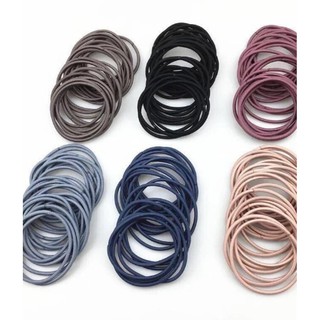 Túi 100 Chun buộc tóc cho bé ( túi zip)