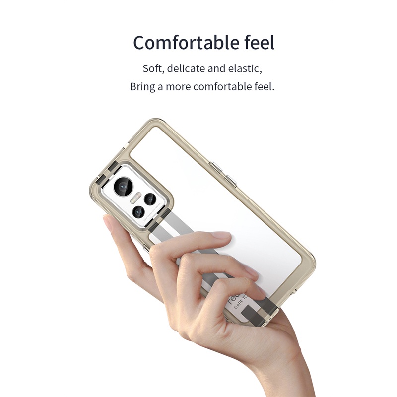 Ốp Điện Thoại Silicone Trong Suốt Nhiều Màu Cho Realme GT Neo3 5G Realme GT Neo 3 Neo 2T 5G