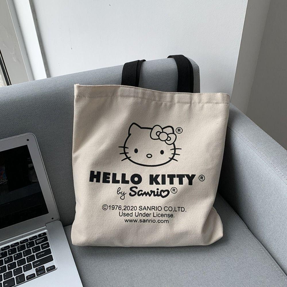 Túi Canvas Đeo Vai / Xách Tay / Xách Tay / Đeo Một Bên Vai Di Động In Họa Tiết Hoạt Hình Phong Cách Hàn Quốc Cho Học Sinh