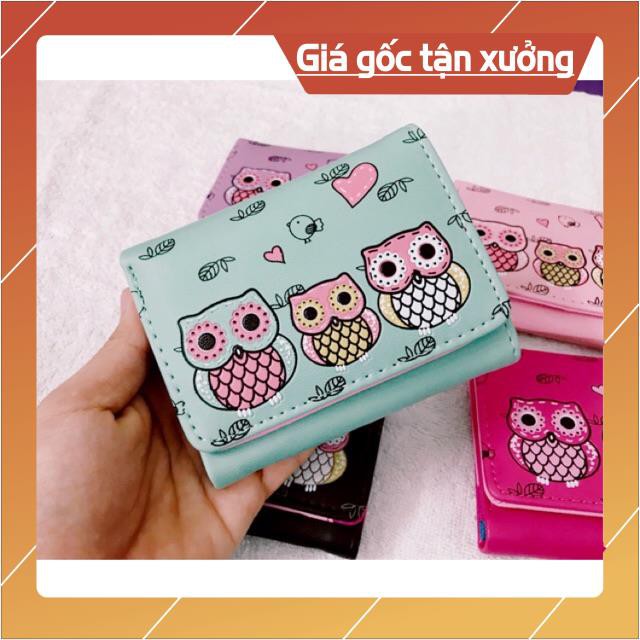 Ví nữ mini cao cấp ngắn cute nhỏ gọn bỏ túi thời trang giá rẻ