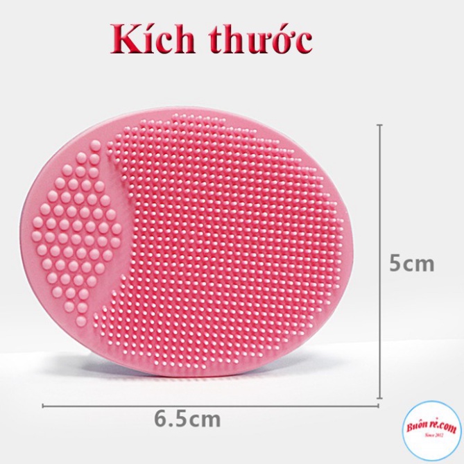 Miếng cọ rửa mặt silicon – massage mặt tẩy sạch tế bào chết, làm sạch lỗ chân long, giúp da thông thoáng 00905