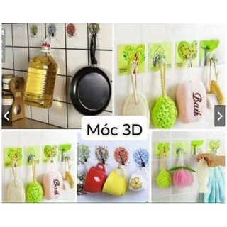 Móc dán tường 3d treo đồ chịu lực